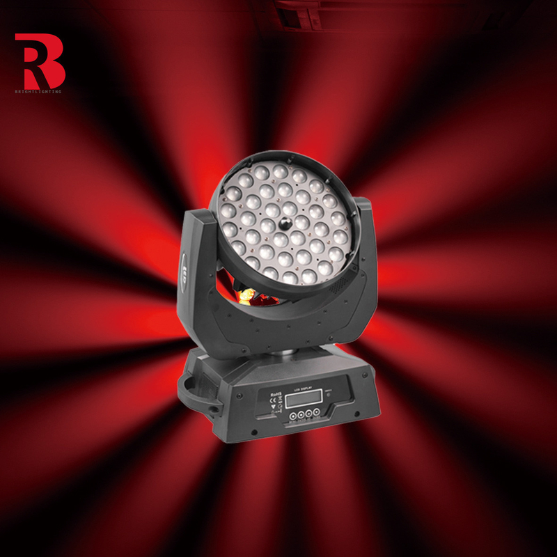 36*10W RGBW 4in1 LED Zoom LED Düğün Profesyonel Sahne için Hareketli Baş Işığı