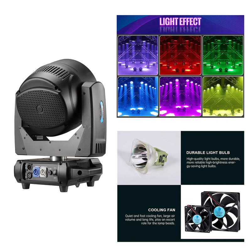 ZOOM Rotasyon LED Hareketli Baş Beeye Beam 7pcs 40W 4in1 DJ Light For Stage Show