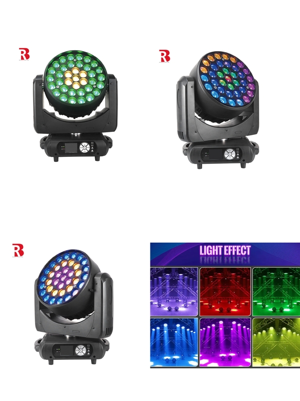 LED DMX Hareketli Baş 37pcs 15W RGBW Beeye Sahne Işığı Orta Büyüklükte Konserler İçin