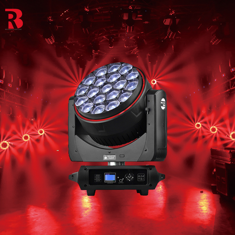19*40W Yüksek Güçlü RGBW 4in1 LED Zoom LED Partie Konseri için Hareketli Baş Işığı