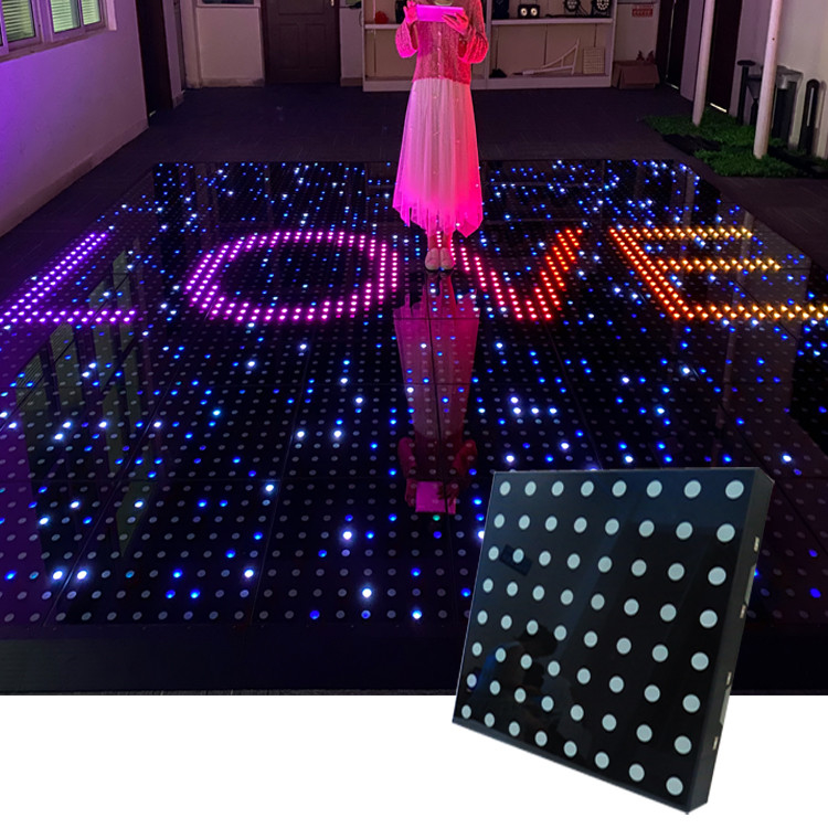 Düğün için 50*50cm LED Dans Zemini Kelepçeleri Kilise Etkinlik Gösteri Konseri