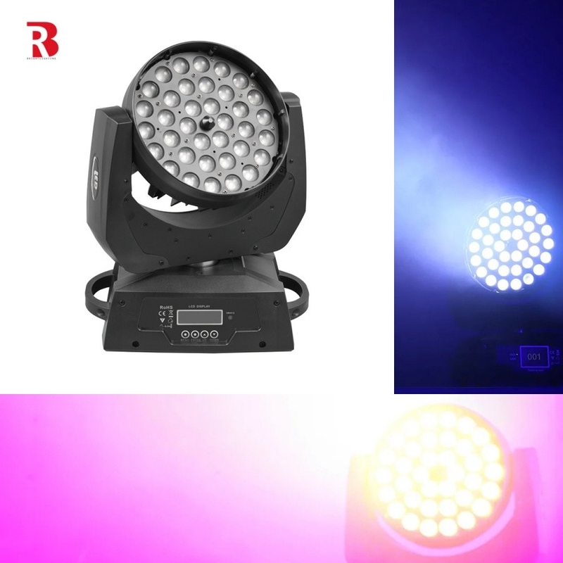 36pcs X 10w Rgbw 4in1 Zoom Led Hareketli Baş Yıkama Işığı Düğün Gösterileri Sahne Işığı Ekipmanı
