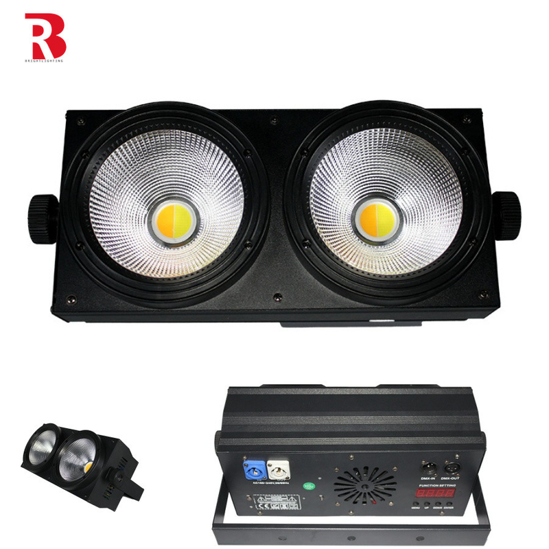 2 Göz Led Körler Stüdyo Tv Film DMX Strobe 2x100w 2 Göz Led Seyirci Körleri Işık