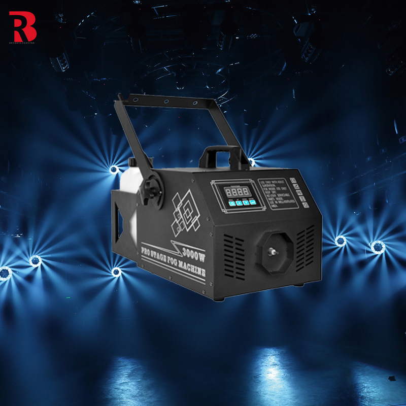 Sis duman makinesi profesyonel sahne için 3000W DMX Hood uzaktan kumanda