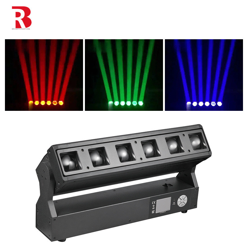 Alüminyum Konut 6pcs 40w hareketli bar gece kulübü ışığı dj kontrolörü dmx512 LED Light