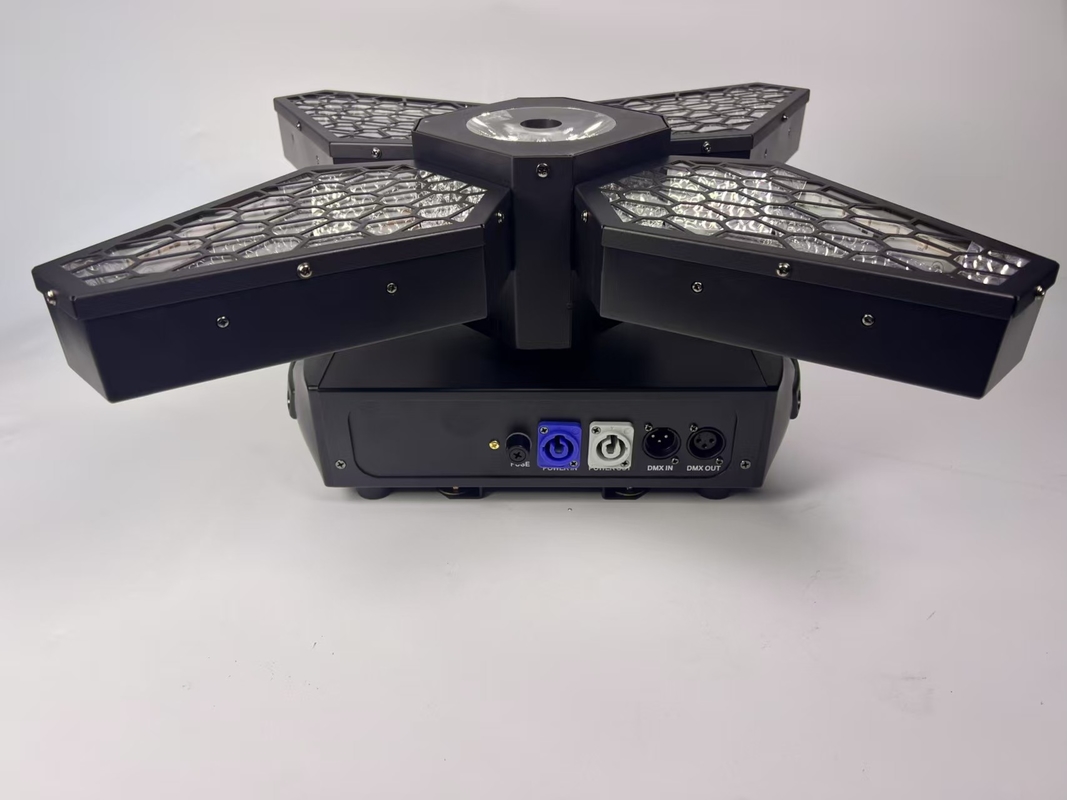 Canlı gösterim için 3in1 LED Hareketli Baş Fener Retro 4 yaprak