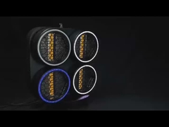 Hareketli Baş Fenerleri Üreticileri Retro 4 Göz Kör RGB LED Boncuklar