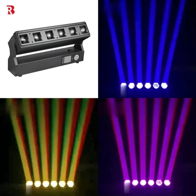 DMX512 İç mekan LED Pixel Zoom yıkama çubuğu 6pcs 40W RGBW 4In1 Gösteri için Sahne Işığı
