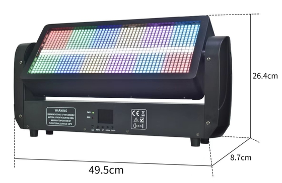 BR-864 RGB 8+8 RGB Hareketli Baş Led Strobe Light Fabrikası