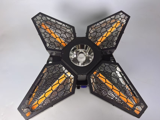 Hareketli Baş Fener Üreticileri 3in1 LED Retro Fan 4 Yapraklar Disko